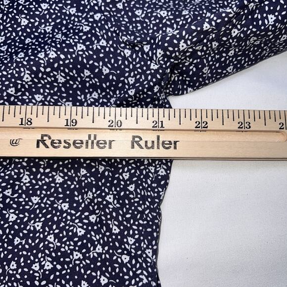 Bonobos Performance Shirt Mens Size L Blue Flora Slim Fit Nylon Blend Button L/S - Picture 10 of 13